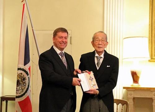 Kazuo Inamori, Global Entrepreneur and Philanthropist, Receives Honorary Knighthood from HM the Queen Elizabeth