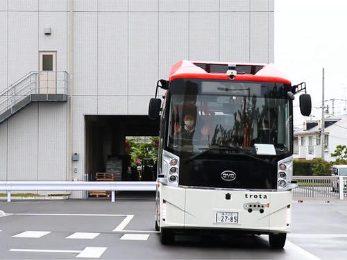 Kyocera's Autonomous Driving Bus Experiment
